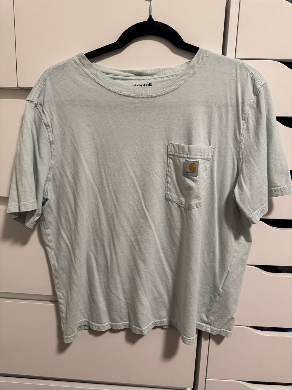 Carhartt Men's Short Sleeve Pocket Tee in Mint